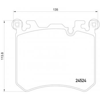 2011 BMW X5 Disc Brake Pad Front Hella Pagid 355020431 image 1 of 1