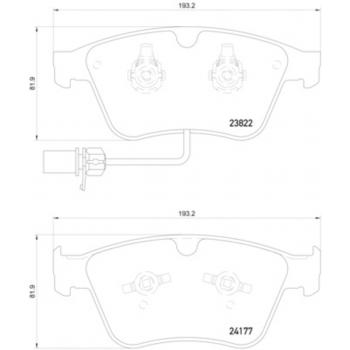 2010 Bentley Continental Disc Brake Pad Front Hella Pagid 355020441 image 1 of 1