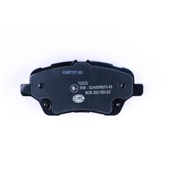 2014 Ford Fiesta Disc Brake Pad Front Hella Pagid 355020621 image 1 of 3