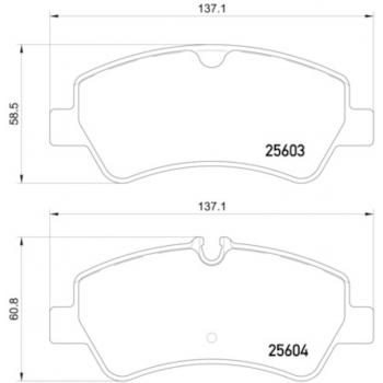 2018 Ford Transit-350 HD Disc Brake Pad Rear Hella Pagid 355020721 image 1 of 1
