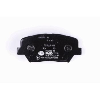 2013 Hyundai Santa Fe Sport Disc Brake Pad Front Hella Pagid 355020871 image 1 of 4