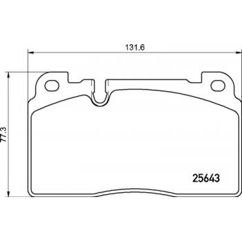 2014 Audi Q5 Disc Brake Pad Front Hella Pagid 355021331 image 1 of 1