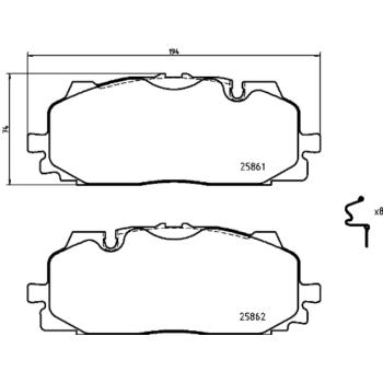 2024 Audi RS5 Disc Brake Pad