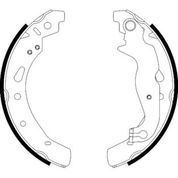 2014 Mazda 2 Drum Brake Shoe Rear Hella Pagid 355022121 image 1 of 1