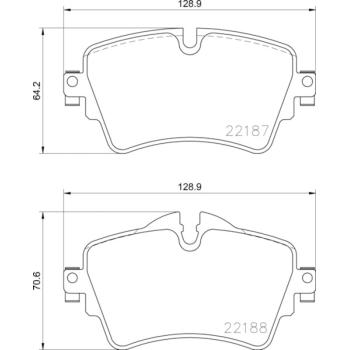 2014 Mini Cooper Disc Brake Pad Front Hella Pagid 355023091 image 4 of 4
