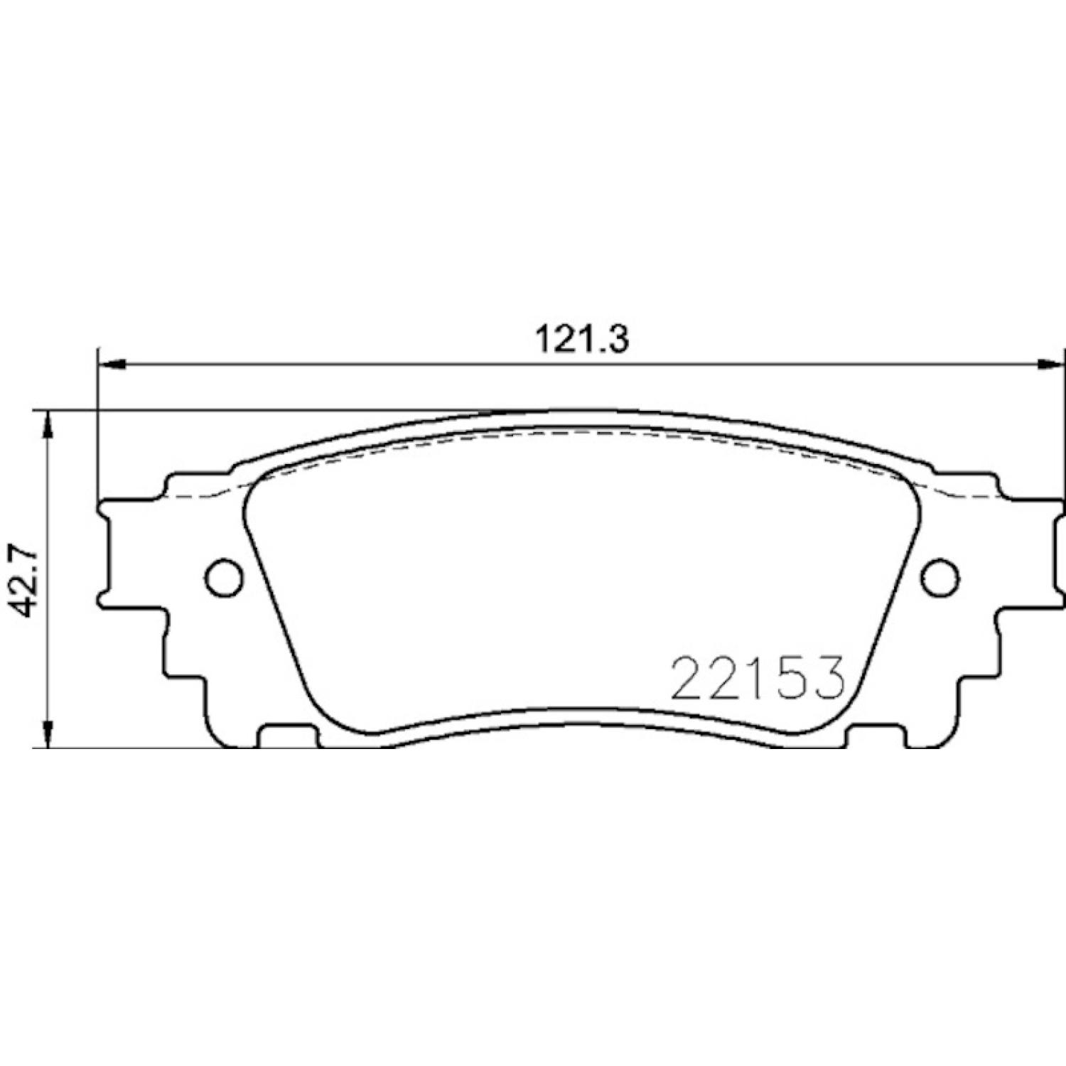 Hella Pagid 355024631 Disc Brake Pad product image 1 of 1