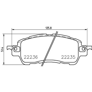 2016 Scion iA Disc Brake Pad Front Hella Pagid 355024721 image 3 of 4