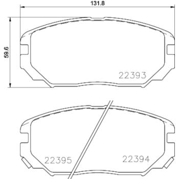 Hella Pagid 355024891 Disc Brake Pad product image 3 of 4