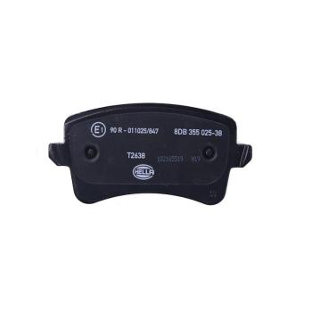 2014 Audi SQ5 Disc Brake Pad Rear Hella Pagid 355025381 image 2 of 4