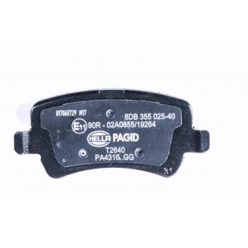 2013 Land Rover Range Rover Evoque Disc Brake Pad Rear Hella Pagid 355025401 image 2 of 4