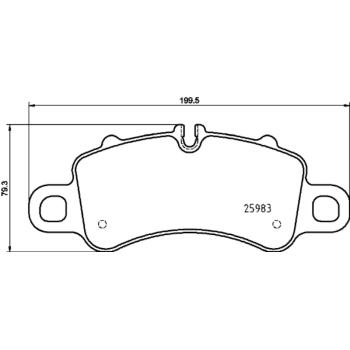 2023 Porsche 718 Cayman Disc Brake Pad Front Hella Pagid 355025601 image 1 of 1