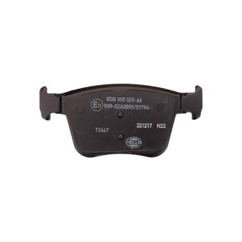 2018 Audi RS3 Disc Brake Pad Rear Hella Pagid 355025661 image 2 of 4