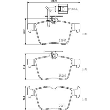 Hella Pagid 355025661 Disc Brake Pad product image 5 of 6