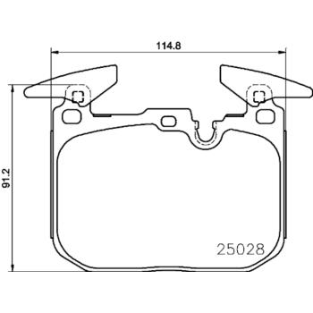2019 BMW i8 Disc Brake Pad Front Hella Pagid 355025771 image 1 of 1