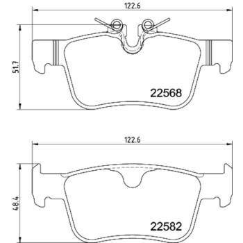 2019 Volvo S60 Disc Brake Pad Rear Hella Pagid 355025971 image 1 of 1