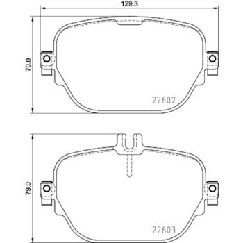 2021 Mercedes-Benz GLC63 AMG Disc Brake Pad