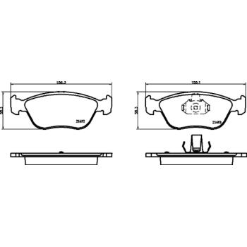 2002 Volvo C70 Disc Brake Pad Front Hella Pagid 355032971 image 1 of 1