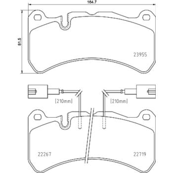 2020 Alfa Romeo 4C Disc Brake Pad Front Hella Pagid 355036481 image 1 of 1