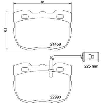 1994 Land Rover Range Rover Disc Brake Pad Front Hella Pagid 355037941 image 4 of 4