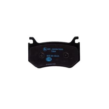 2018 Alfa Romeo Stelvio Disc Brake Pad Rear Hella Pagid 355039031 image 2 of 4