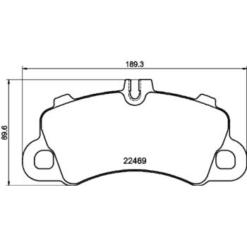 2019 Porsche Cayenne Disc Brake Pad Front Hella Pagid 355039101 image 4 of 4