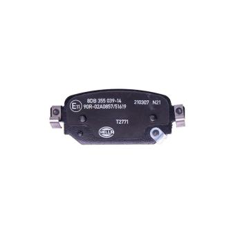 2017 Mazda 3 Disc Brake Pad Rear Hella Pagid 355039141 image 2 of 4