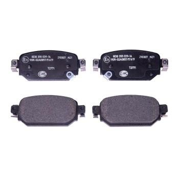 2017 Mazda 3 Disc Brake Pad Rear Hella Pagid 355039141 image 3 of 4
