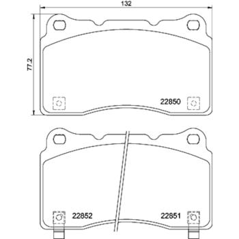2024 Acura Integra Disc Brake Pad Front Hella Pagid 355039151 image 3 of 4