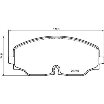 2020 Volkswagen Atlas Cross Sport Disc Brake Pad Front Hella Pagid 355039941 image 4 of 4