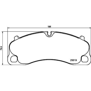 2023 Porsche 718 Cayman Disc Brake Pad Front Hella Pagid 355039991 image 4 of 4