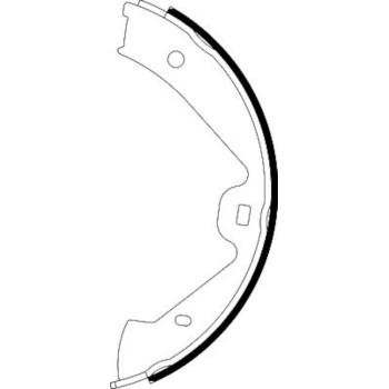 2017 Volkswagen Touareg Parking Brake Shoe Set