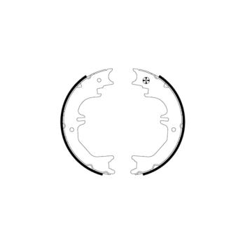 2002 Lexus LX470 Parking Brake Shoe Set