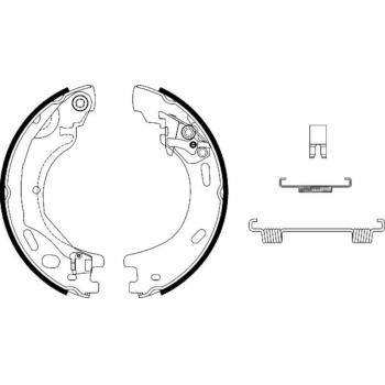 2007 Land Rover LR3 Parking Brake Shoe Set Rear Hella Pagid 355051001 image 2 of 2