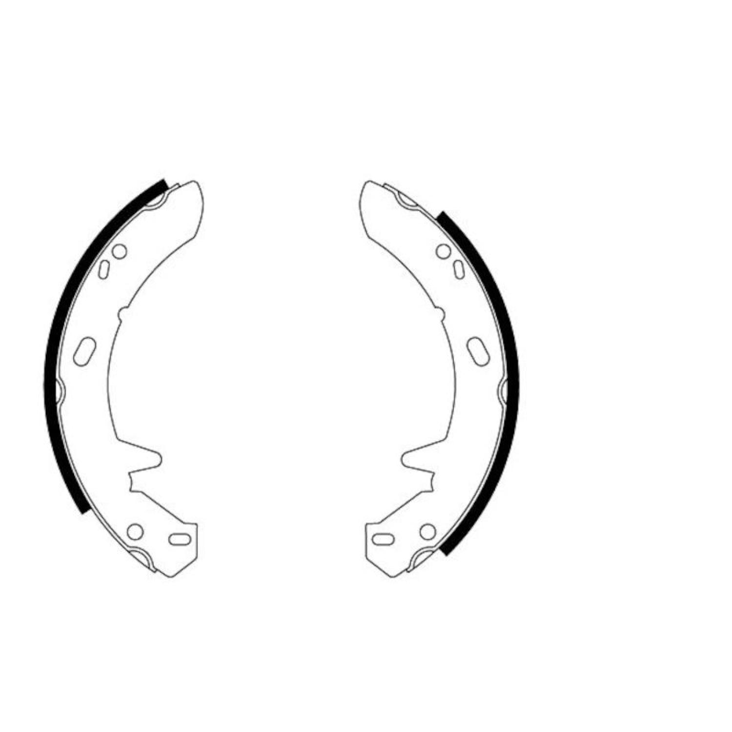 Hella Pagid 355051251 - Parking Brake Shoe Set Hella Pagid 355051251 Parking Brake Shoe Set product image 2 of 2