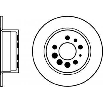 1994 Volvo 940 Disc Brake Rotor Rear Hella Pagid 355100891 image 1 of 1