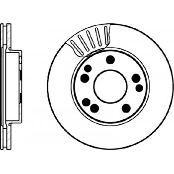 1987 Mercedes-Benz 190D Disc Brake Rotor Front Hella Pagid 355101461 image 1 of 1