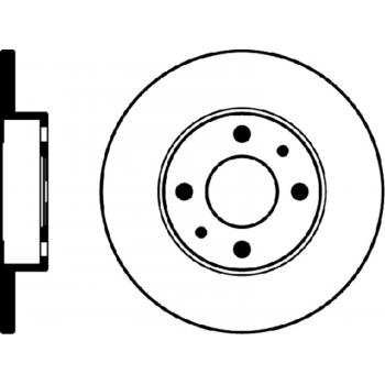 2012 Fiat 500 Disc Brake Rotor Rear Hella Pagid 355103151 image 1 of 1