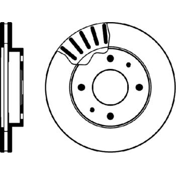 1998 Hyundai Sonata Disc Brake Rotor Front Hella Pagid 355103291 image 1 of 1