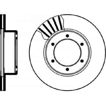 1991 Toyota 4Runner Disc Brake Rotor Front Hella Pagid 355104761 image 1 of 1