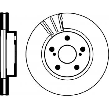 1995 Toyota Celica Disc Brake Rotor Front Hella Pagid 355104891 image 1 of 1