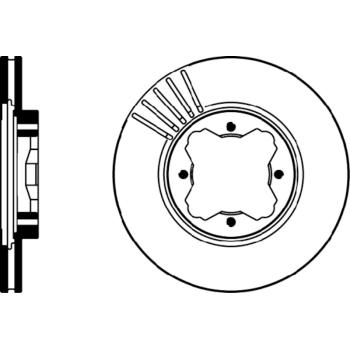 1997 Acura CL Disc Brake Rotor Front Hella Pagid 355104971 image 1 of 1