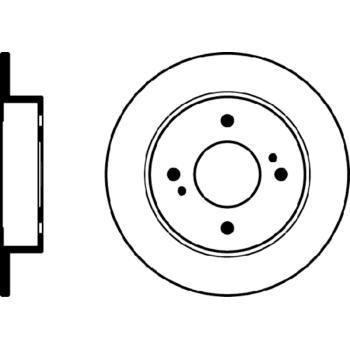2002 Infiniti G20 Disc Brake Rotor Rear Hella Pagid 355105171 image 1 of 1