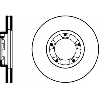 1991 Toyota Pickup Disc Brake Rotor Front Hella Pagid 355105181 image 1 of 1