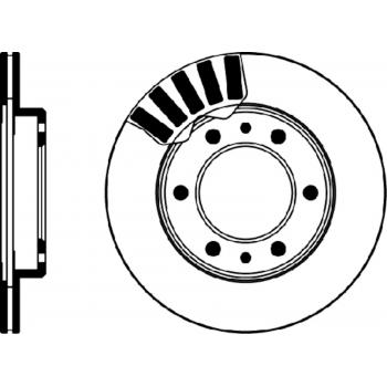1990 Toyota Land Cruiser Disc Brake Rotor Front Hella Pagid 355105191 image 1 of 1