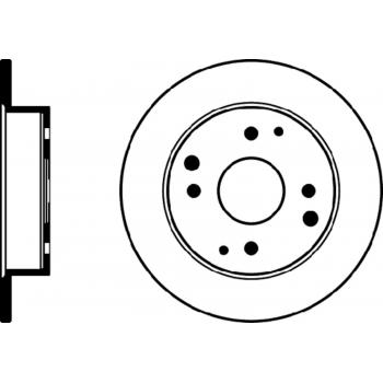 1997 Acura CL Disc Brake Rotor Rear Hella Pagid 355105311 image 1 of 1