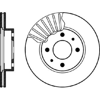 1998 Nissan Sentra Disc Brake Rotor Front Hella Pagid 355105931 image 1 of 1
