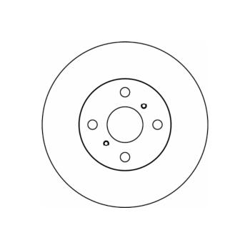 2005 Toyota Echo Disc Brake Rotor Front Hella Pagid 355108881 image 1 of 1