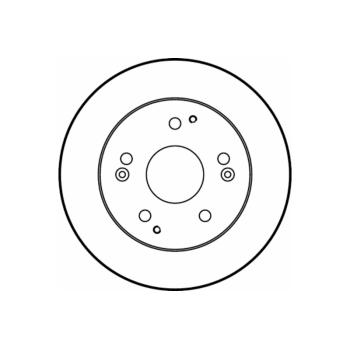 2004 Honda Civic Disc Brake Rotor Rear Hella Pagid 355110311 image 1 of 1
