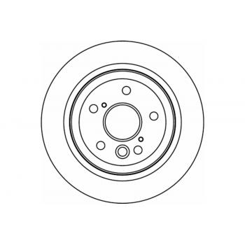 2005 Toyota Sienna Disc Brake Rotor Rear Hella Pagid 355112421 image 1 of 1