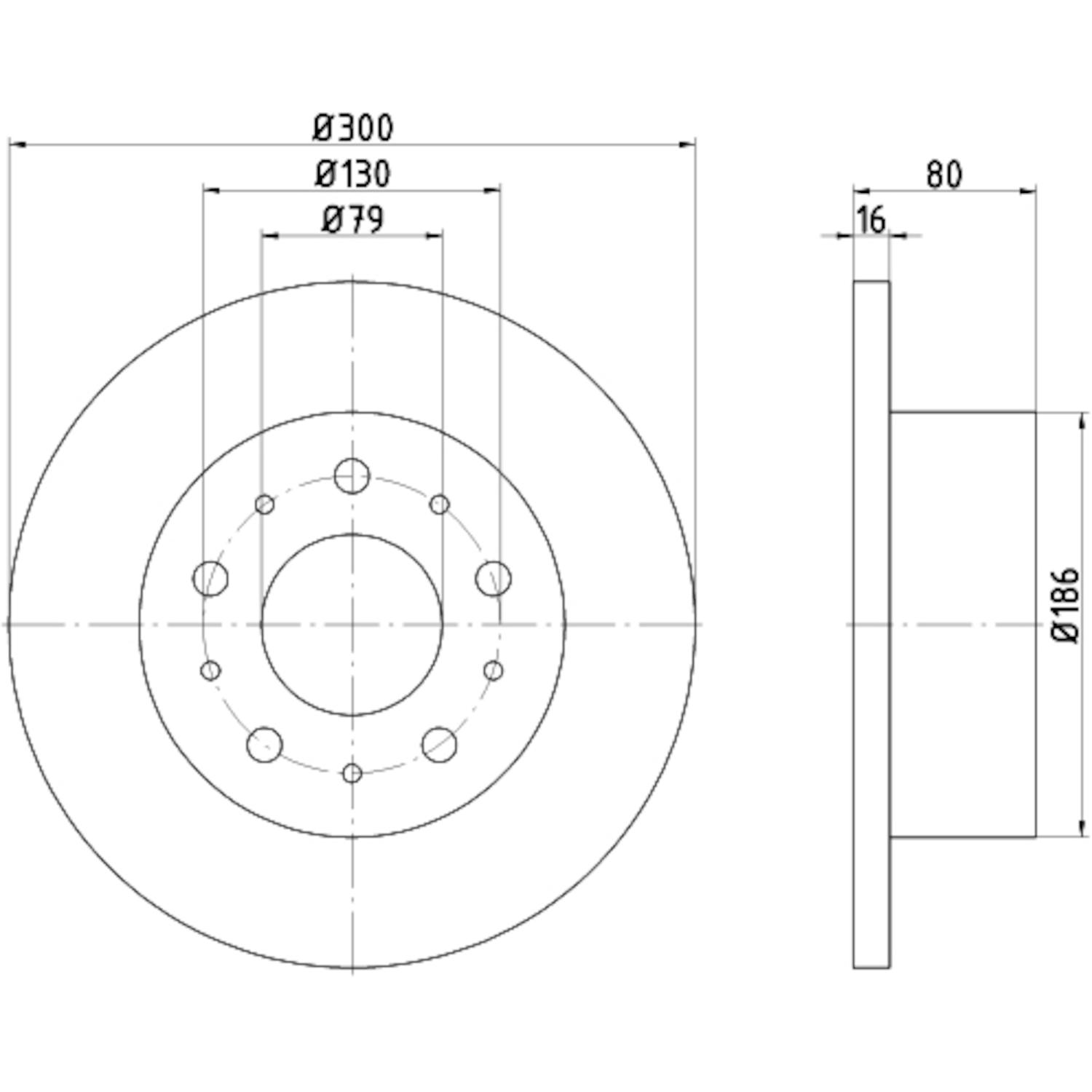 Hella Pagid 355113731 Disc Brake Rotor product image 1 of 1